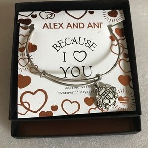 Alex and Ani Expandable Wire Bracelet Because I love you, Sister III